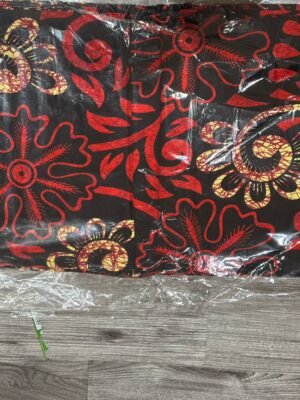 Red flower shape Ankara by Hitarget