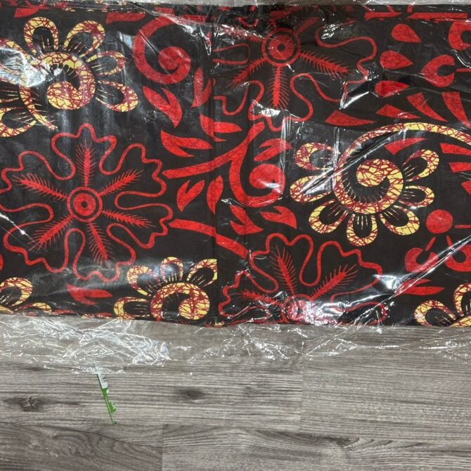 Red flower shape Ankara by Hitarget