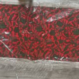 Red with flower shape Ankara by Hitarget