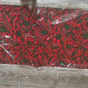 Red with flower shape Ankara by Hitarget