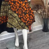Two-pièce ready made Ankara summer fabric with two side pockets